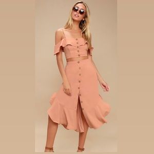 Lulus Mauve Two Piece Set